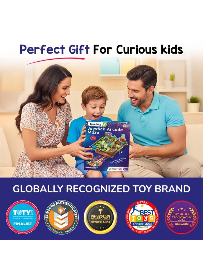 Smartivity Joystick Arcade Maze Toy for Kids 6-14 Years | 2in1 Space & Jungle Theme Adventures I Birthday Gift for Boys & Girls I STEM Educational DIY Science Toys for Kids Ages 6,7,8,9,10,11,12,13,14 - Image 5